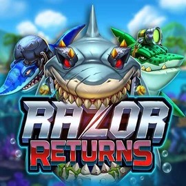 Razor Returns logo by Push Gaming at Pelikioski CasinoRazor Returns
