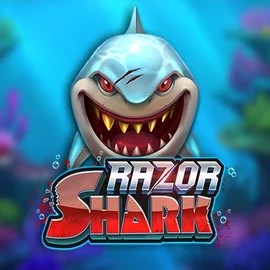 Razor Shark slot logo by Push Gaming at Pelikioski CasinoRazor Shark